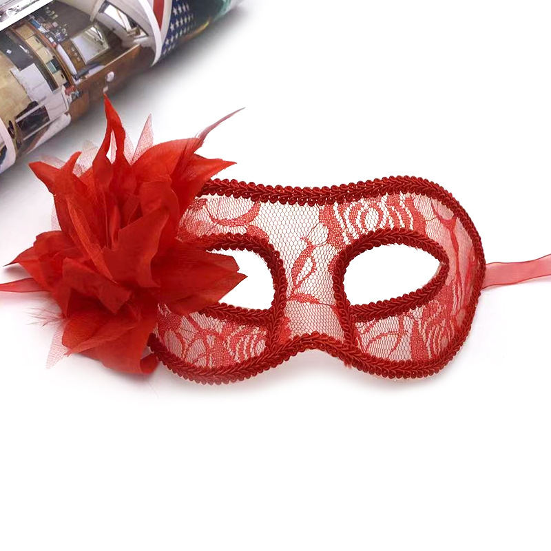 Elegant Venetian Style Costume Accessory Lace Masquerade Mask